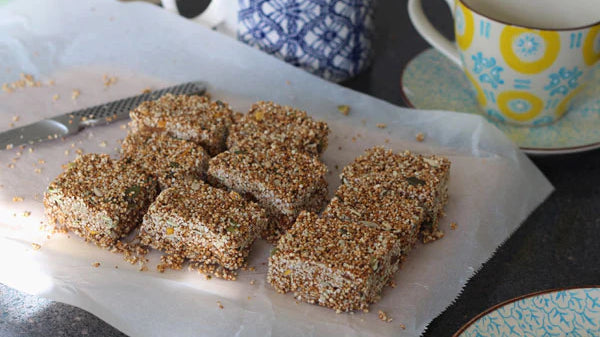 No-Bake Tropical Amaranth Bars