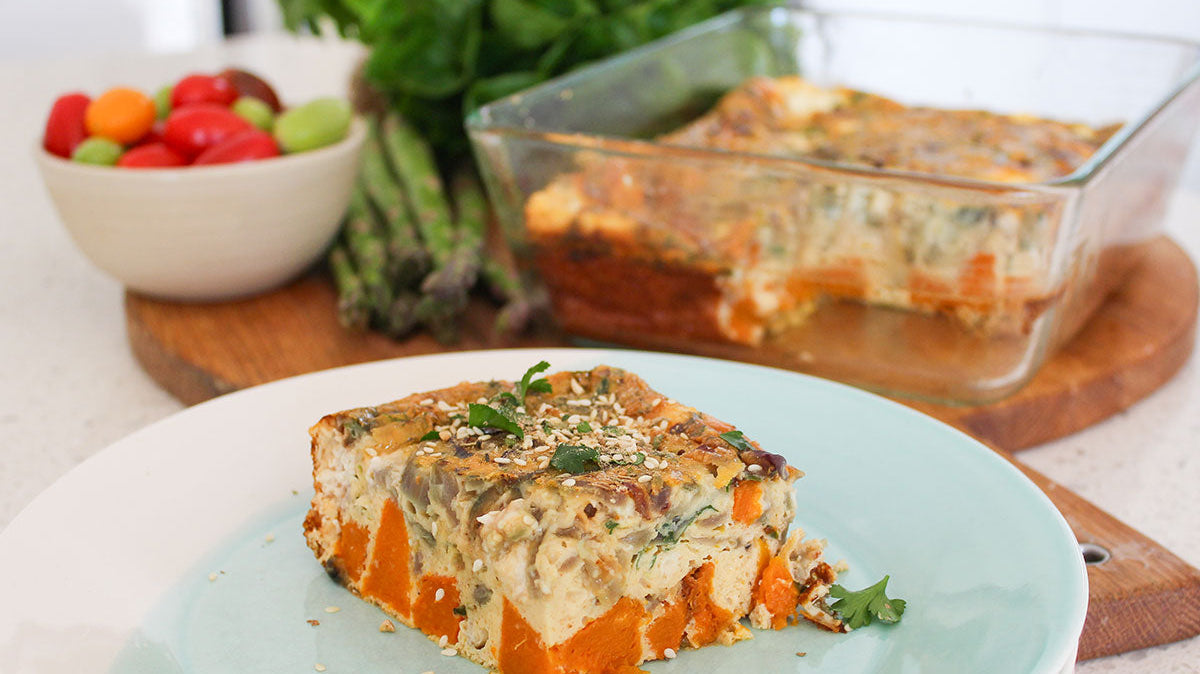 Baked Pumpkin, Feta & Herb Frittata