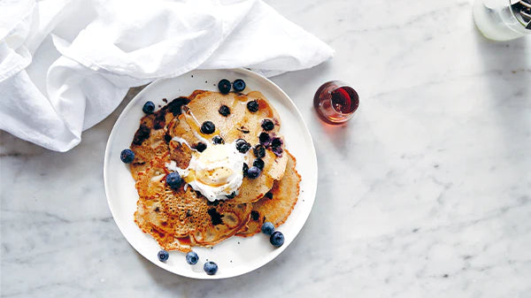 The Bee’s Knees Blueberry Pancakes
