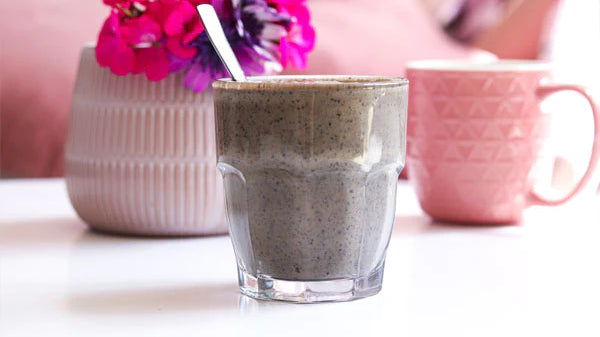 Calming Black Sesame Milk with Maca