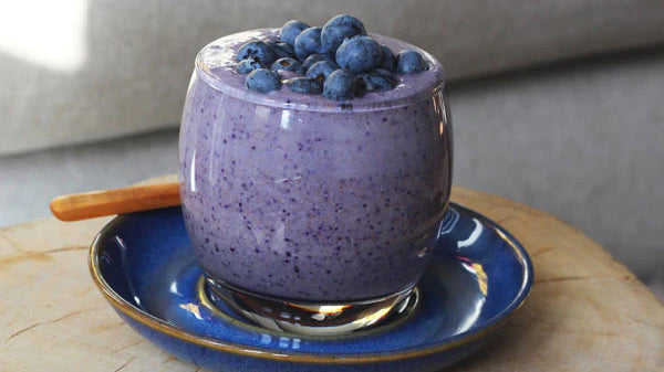 Blueberry, Lemon and Coconut Chia Pudding