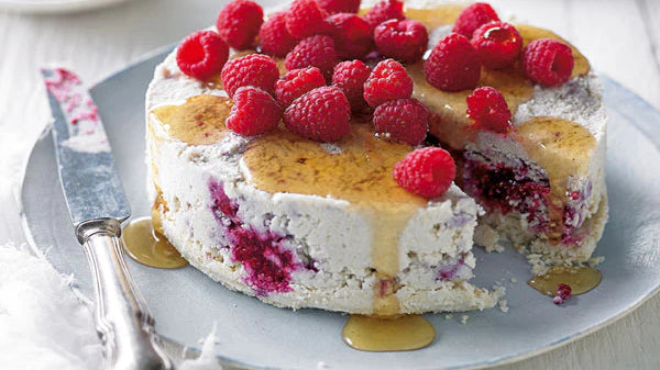 Cauliflower & Raspberry Cheesecake