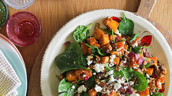 Chili-Infused Maple Roasted Pumpkin with Crumbled Feta