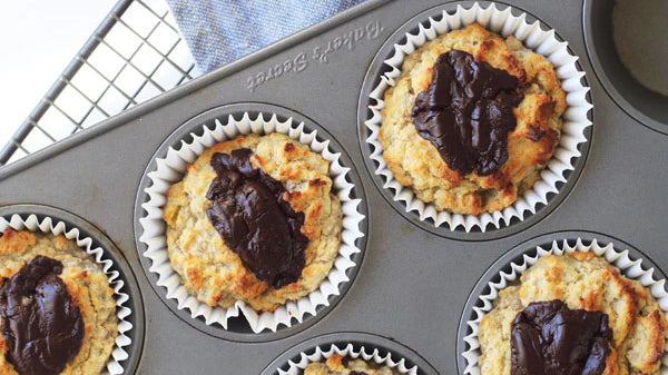 Coconut Flour Banana Muffins with Choc Chips