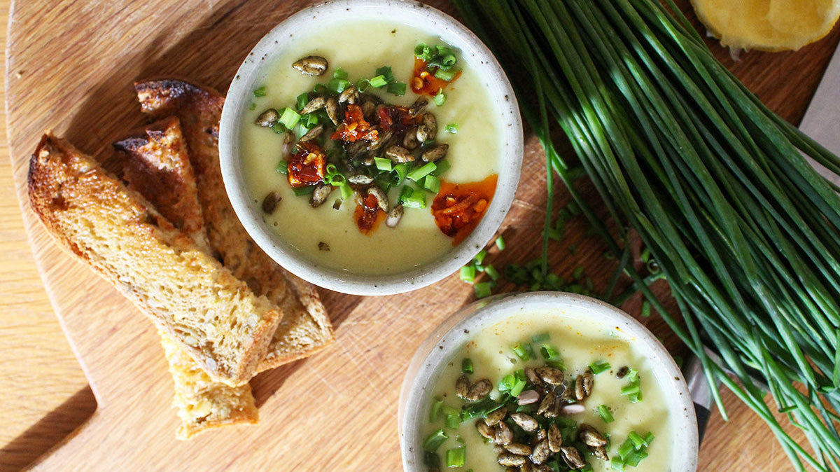 Creamy Parsnip & Cauliflower Soup with Collagen