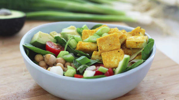 Crispy Salt and Pepper Tofu with Turmeric