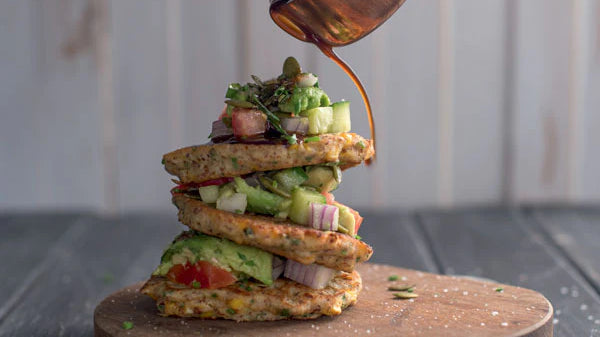 Most Epic Corn Fritters with Avocado Salsa