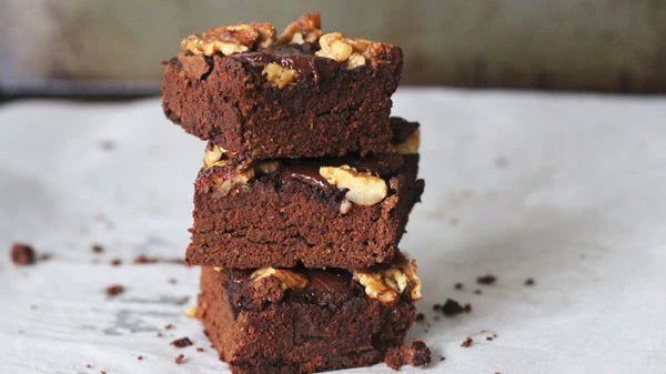 Gluten Free Pumpkin Walnut Brownies