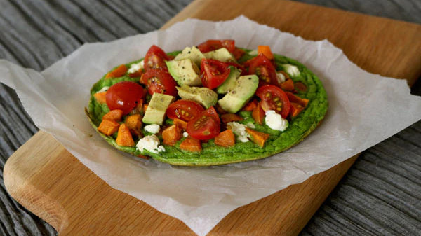 Green 'Pizza Omelette'