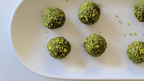 Matcha Pistachio Coconut Balls