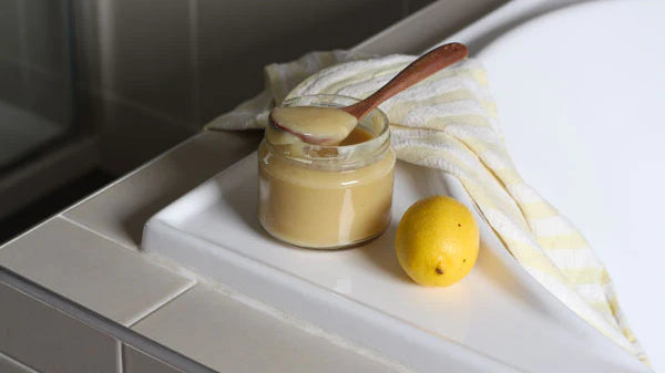 The eco friendly, Lemon Lime Cream Cleanser - your healthy homemade Jiff alternative!