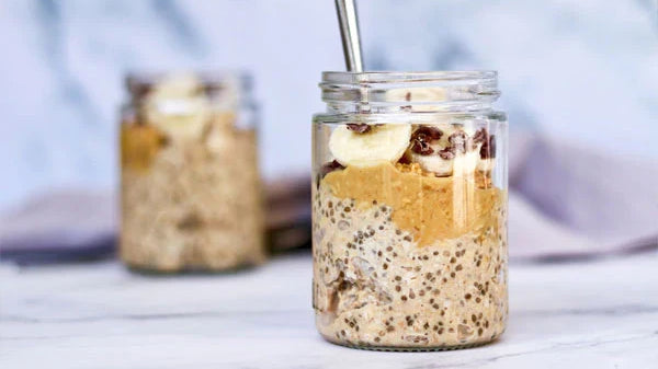 Maca and Peanut Butter Overnight Oats
