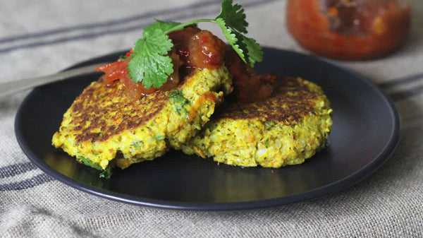 Mashed Vegetable & Quinoa Fritters - a leftovers delight!