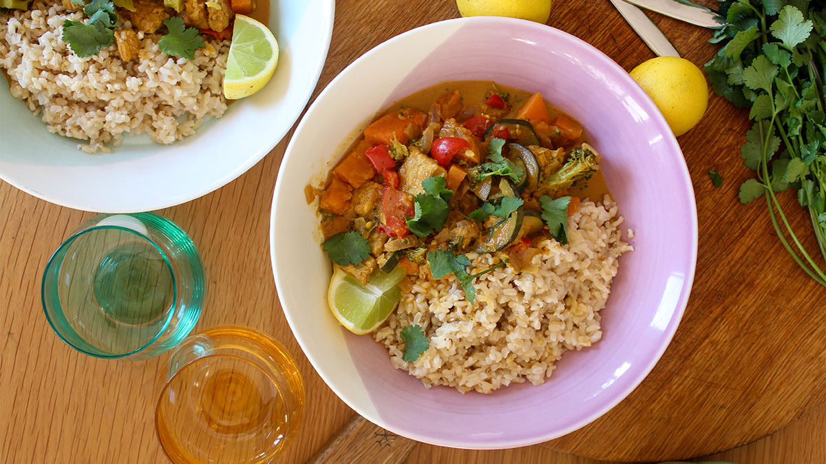 Menopause-Supporting Tempeh & Veggie Coconut Curry