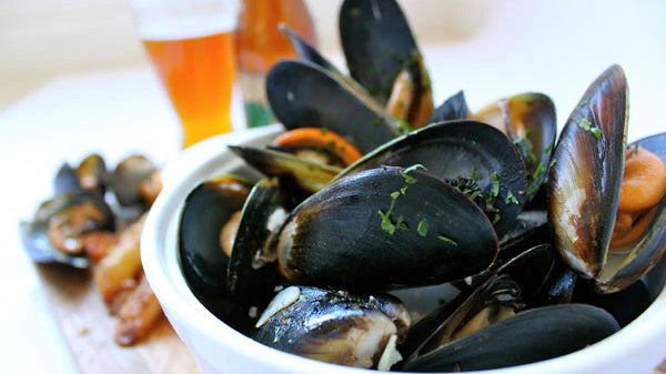 Creamy Garlic Mussels