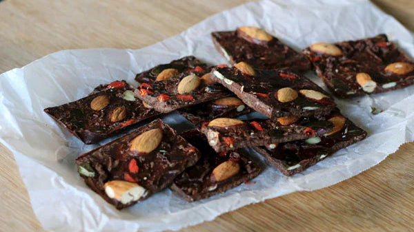 Raw Chocolate with Roasted Almonds & Sea Salt