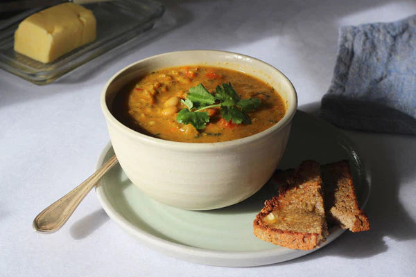 Red Lentil, Cannellini Bean and Vegetable Soup