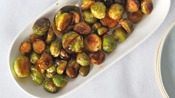 Wasabi and Tamari Roasted Brussels Sprouts