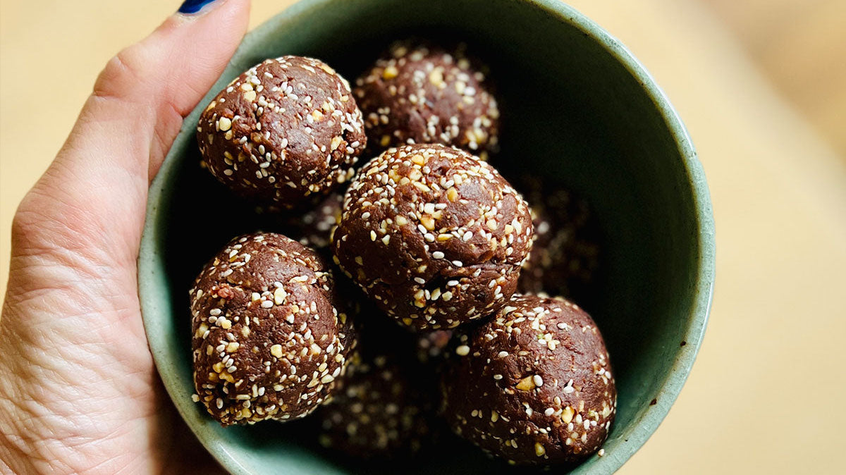 Salted Chocolate Peanut Energy Balls