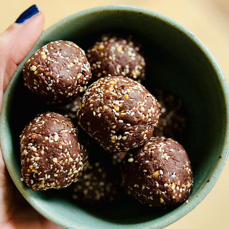 Salted Chocolate Peanut Energy Balls