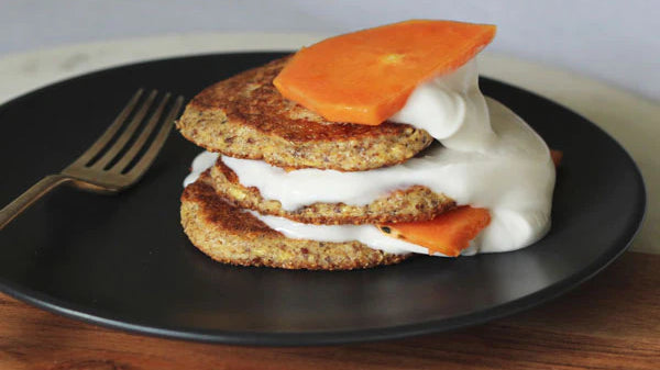 Ten minute Almond Meal, Flaxseed and Cinnamon Hot Cakes