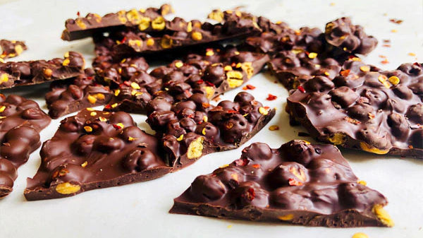 Chickpea Chocolate Bark - three ways!