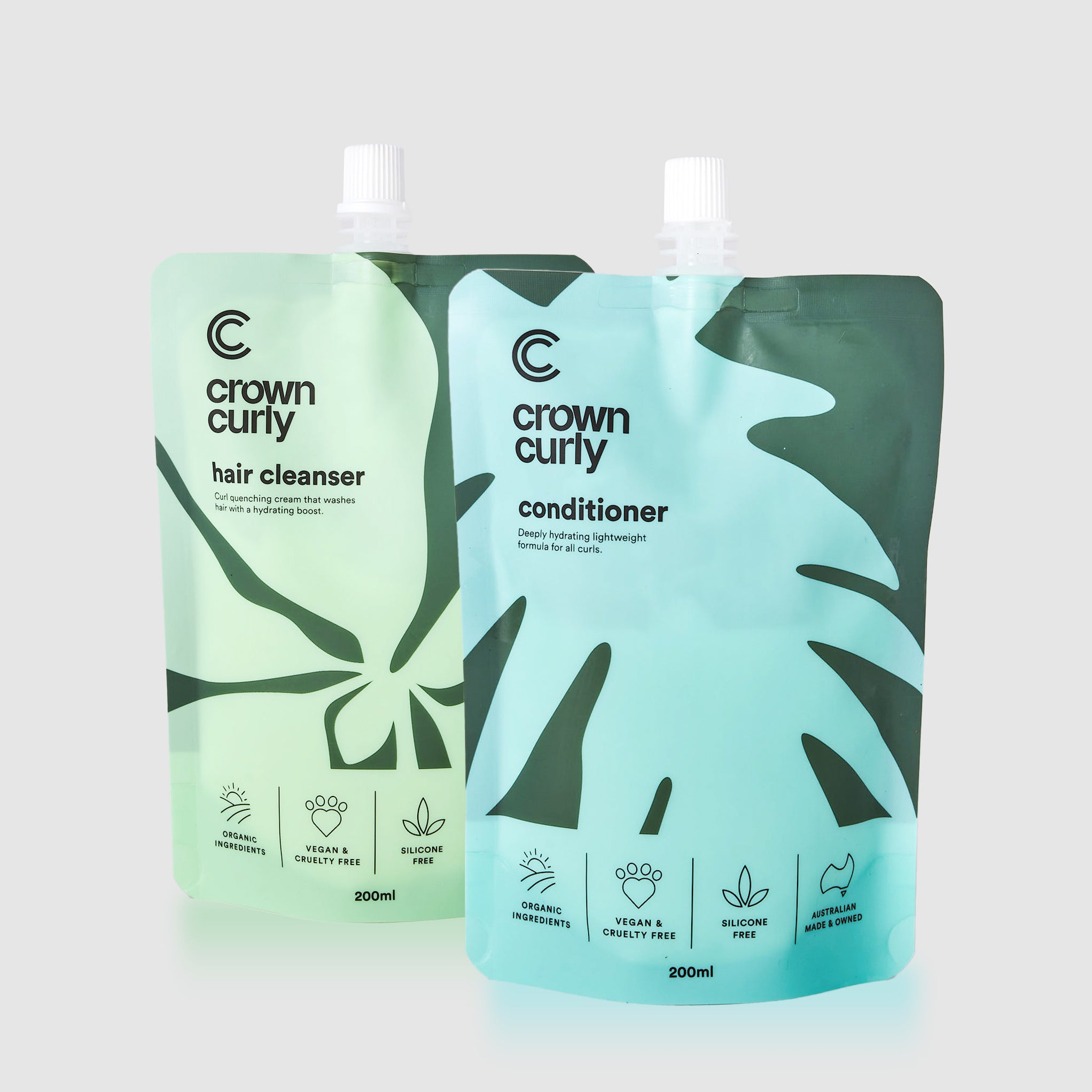 Crown Curly Hair Cleanser & Conditioner Bundle