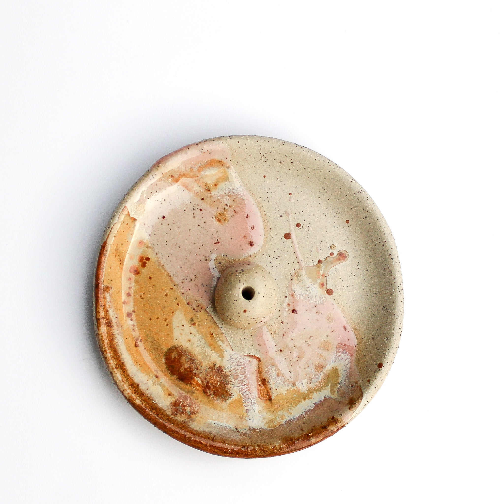 top down image of ceramic incense holder