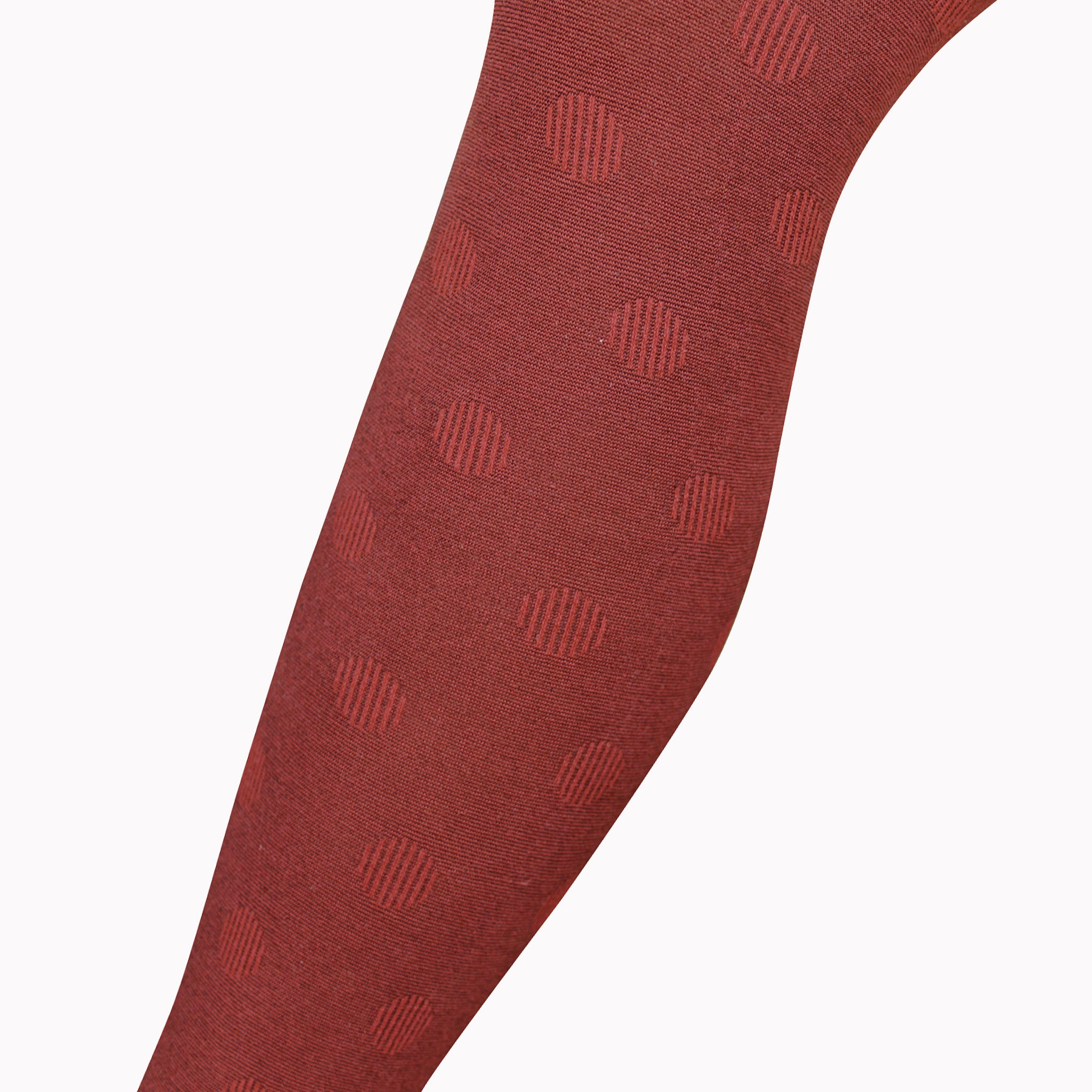 Tightology Cotton 'Cirque' tights in Henna