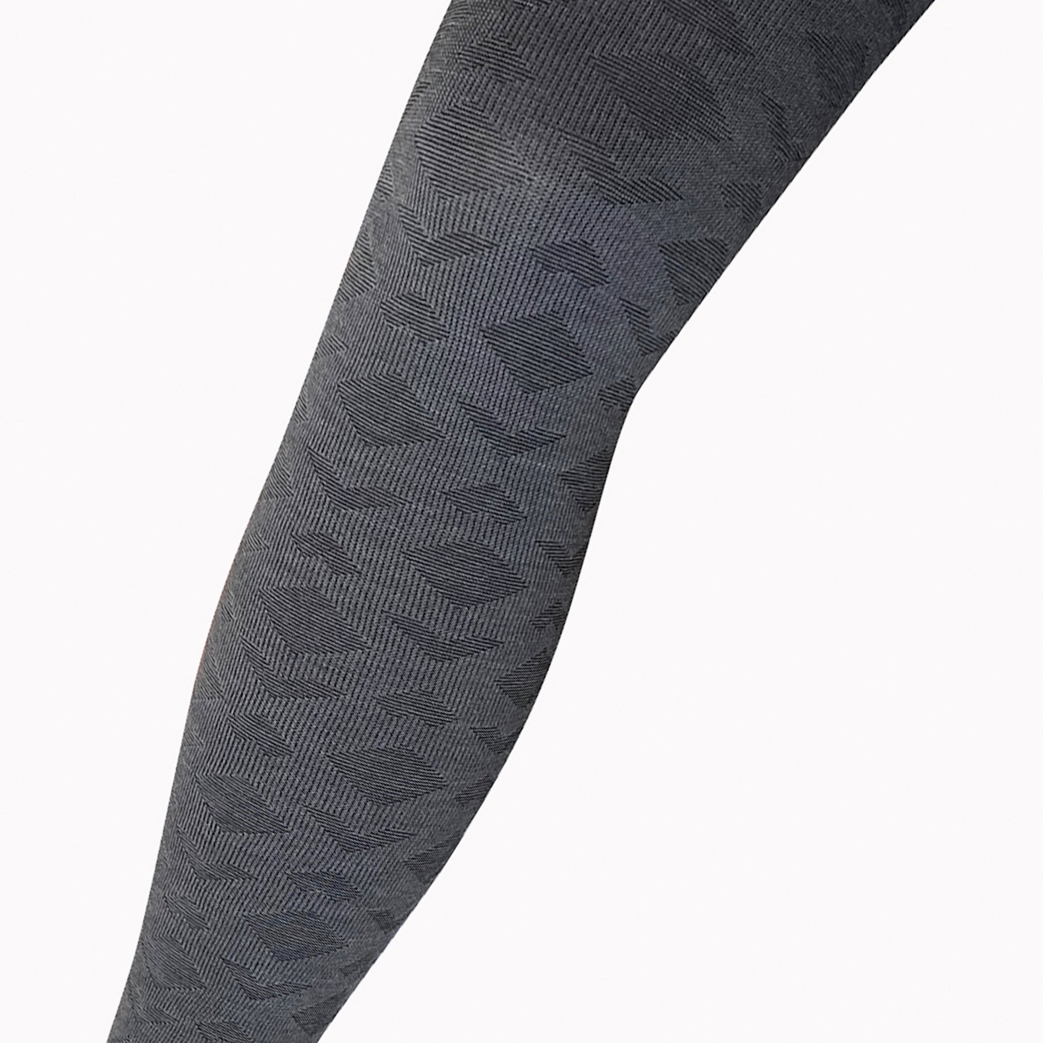 Tightology Merino Wool Deco Tights in Grey