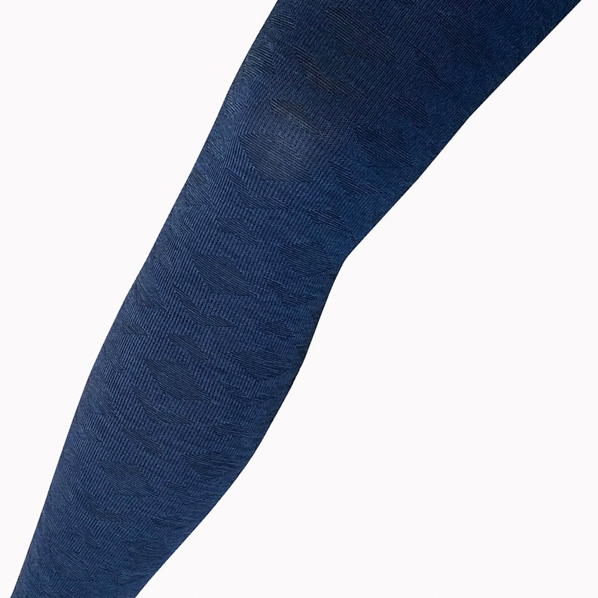 Tightology Merino Wool Deco Tights in Navy