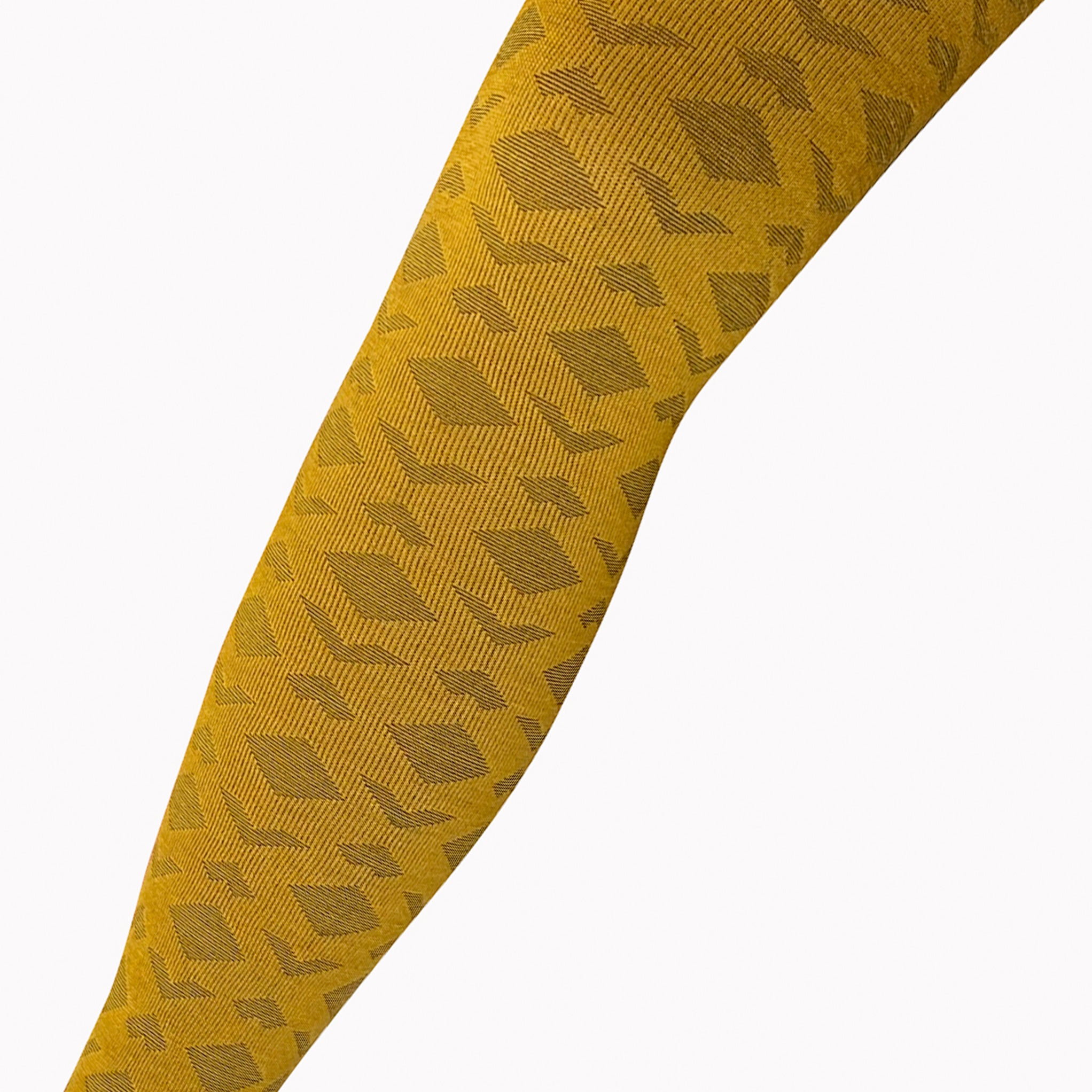 Tightology Merino Wool Deco Tights in Mustard