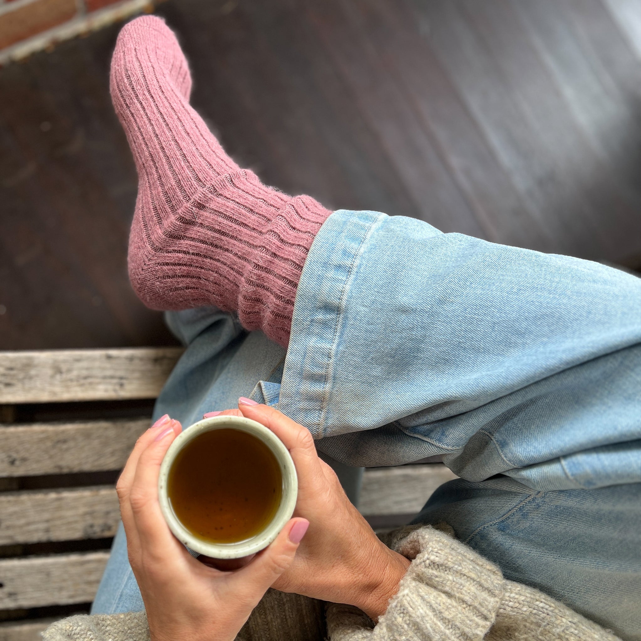 Humphrey Law Health Sock - Old Rose