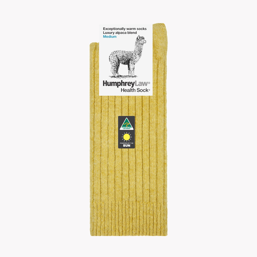 Humphrey Law Health Sock - Empire Yellow