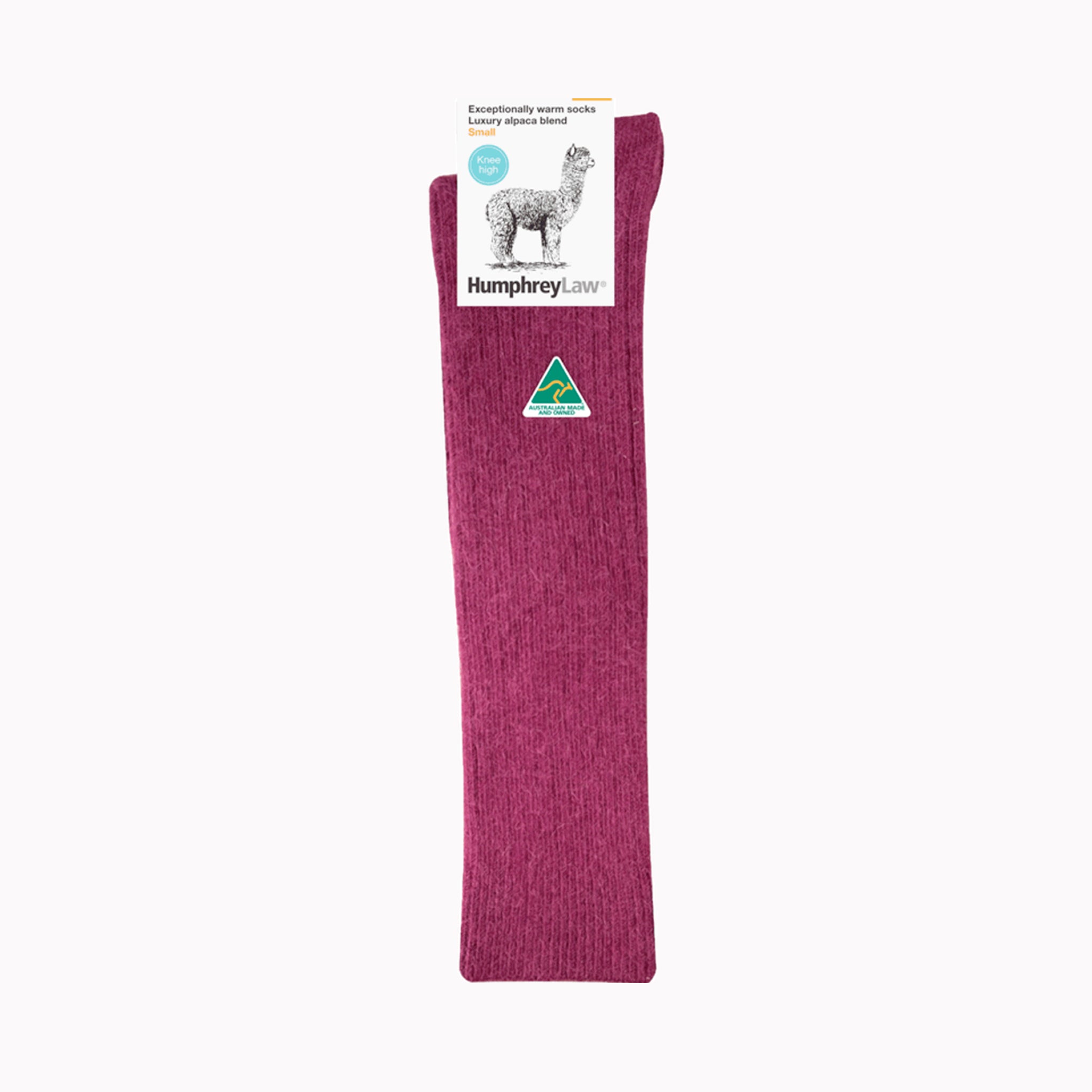 Humphrey Law Alpaca Knew Length Berry Socks