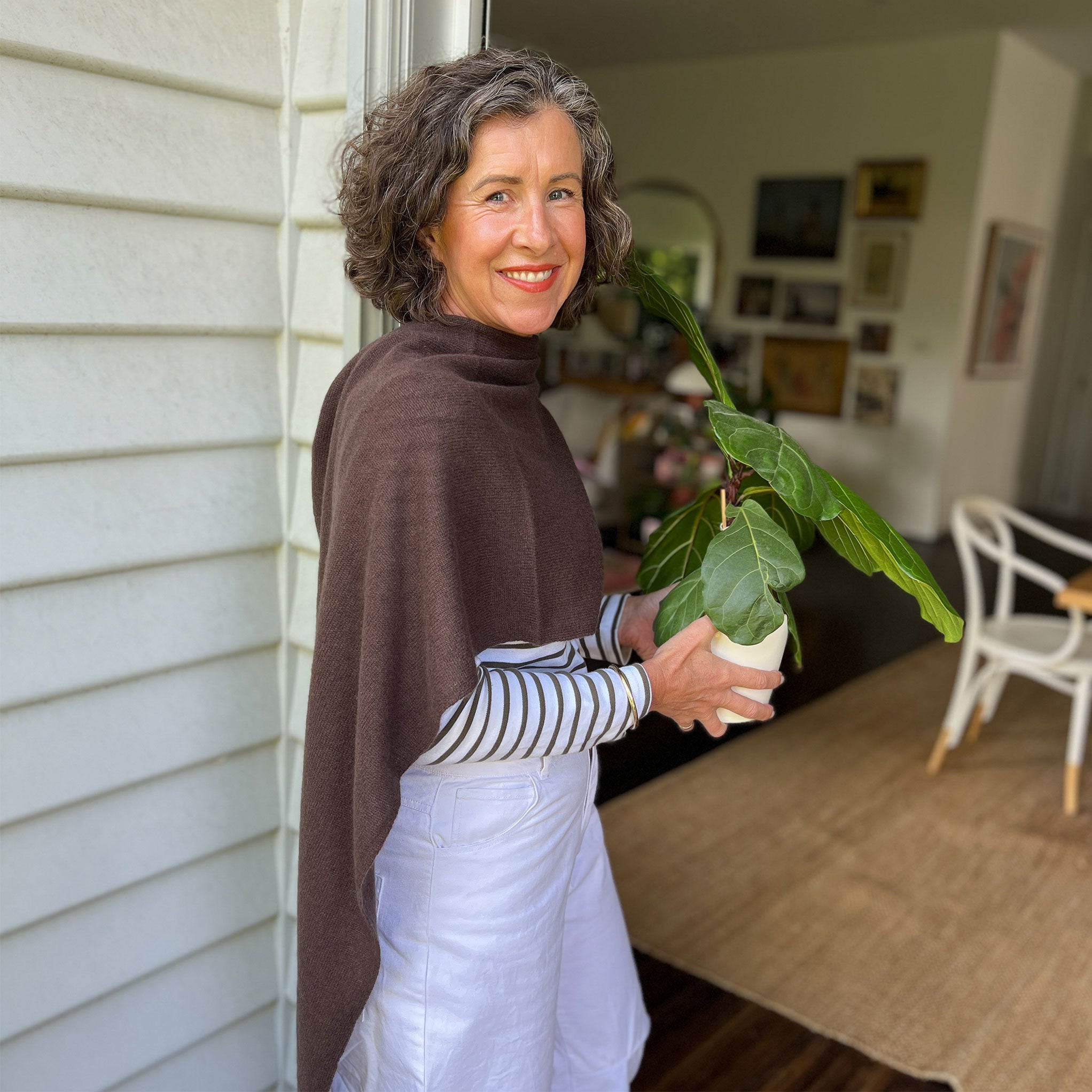 Cashmere topper mocha