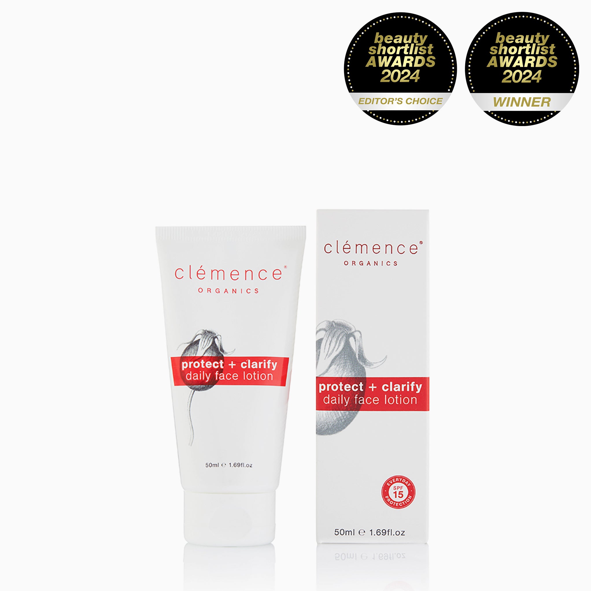 Clémence Organics Protect & Clarify Daily Face Lotion SPF 15