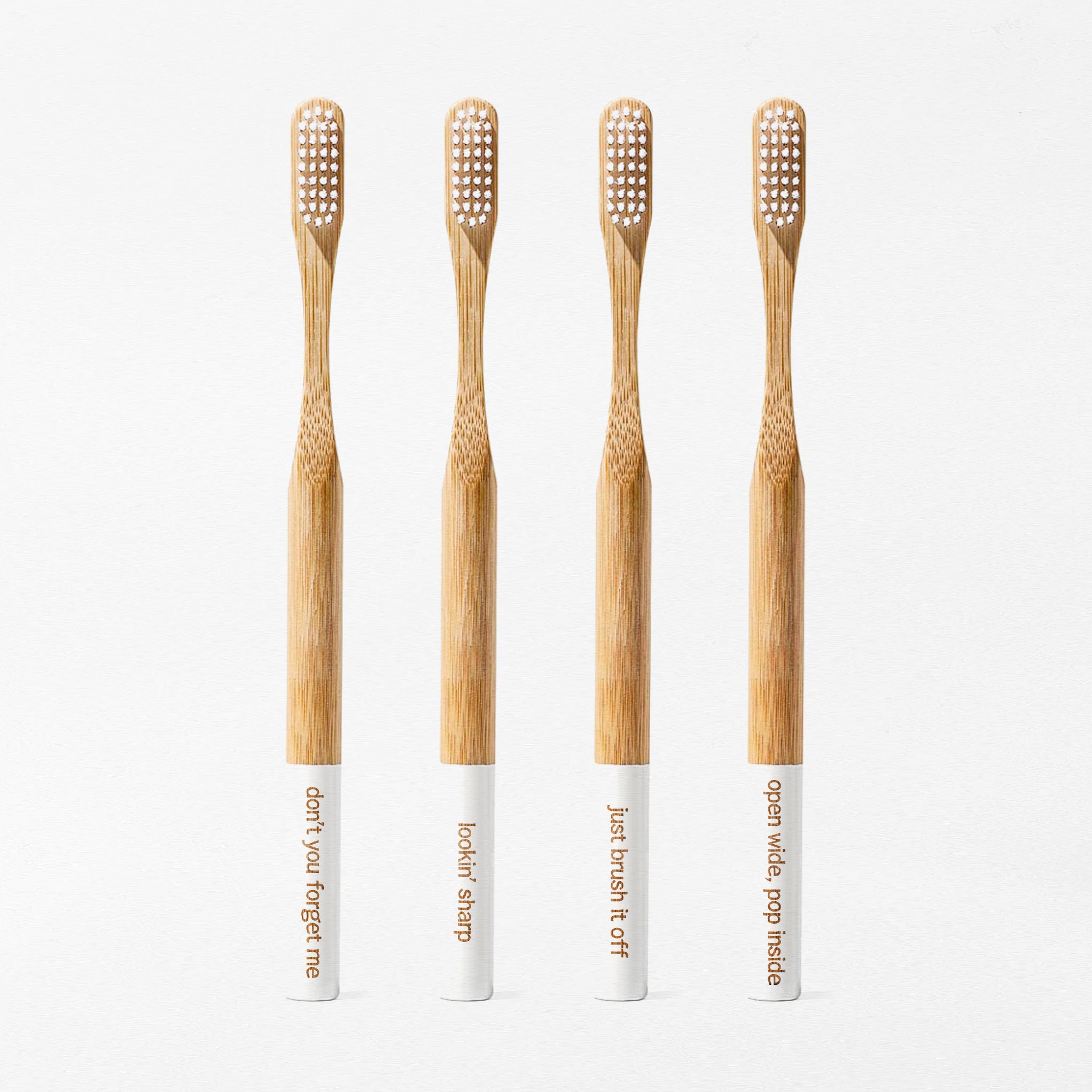 Bamboo Toothbrushes - 4 pack - The Holistic Ingredient