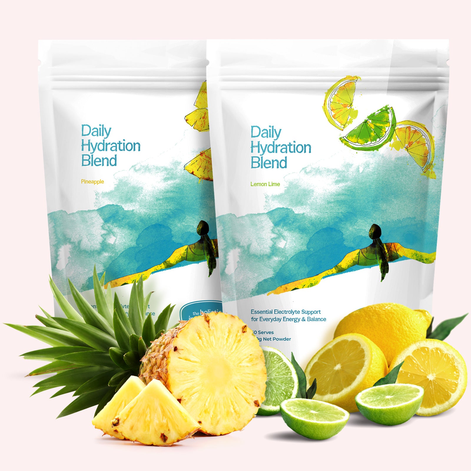 The Holistic Ingredient Daily Hydration Blend in Pineapple and Lemon Lime