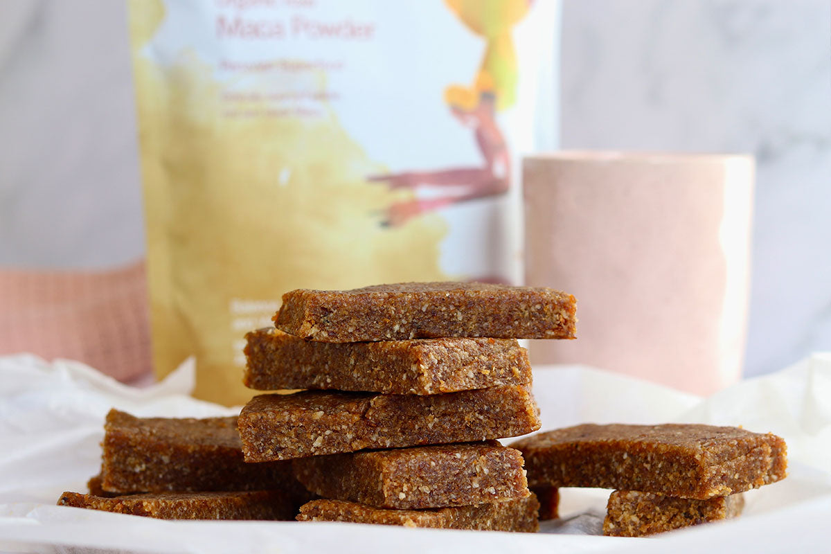 Apricot, Nut and Maca Bars