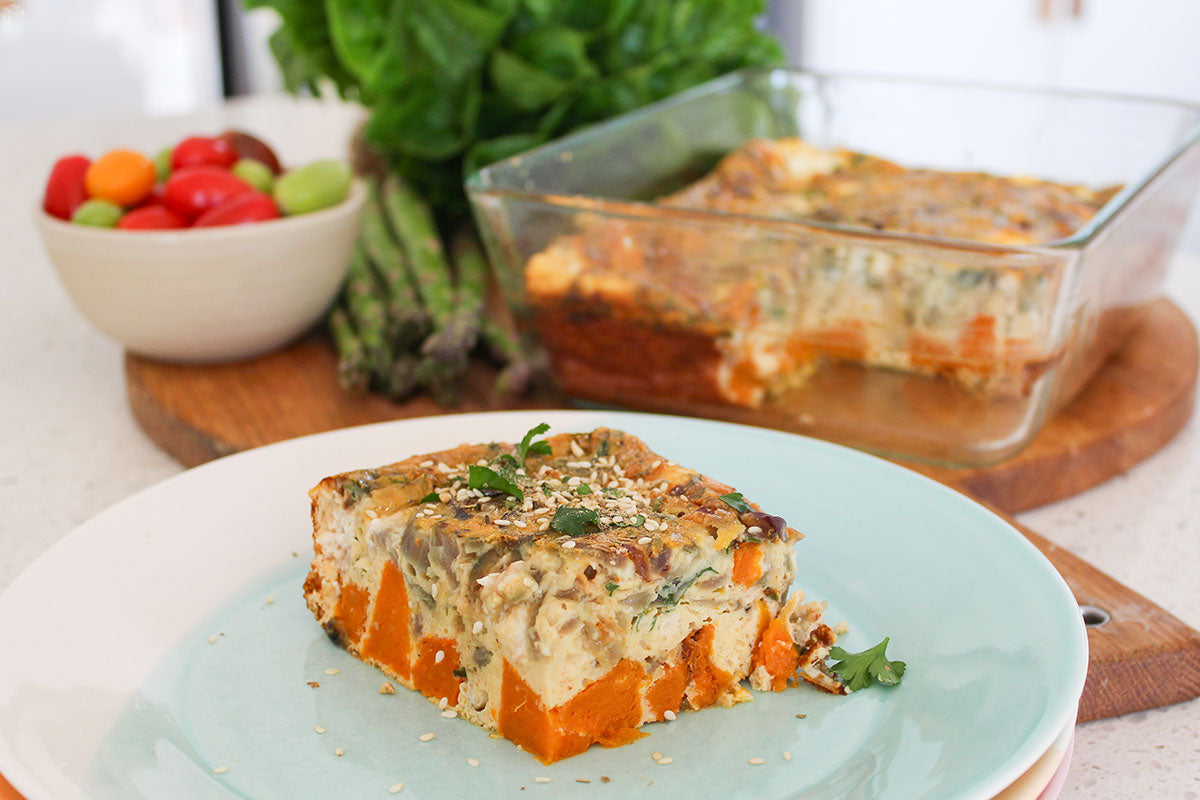 Baked Pumpkin, Feta & Herb Frittata