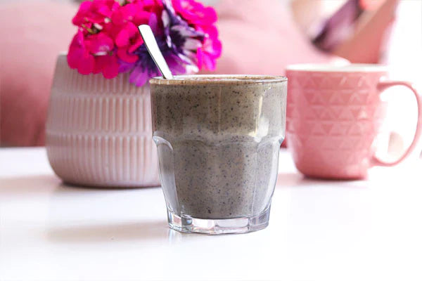 Calming Black Sesame Milk with Maca