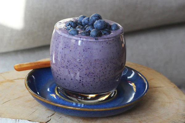 Blueberry, Lemon and Coconut Chia Pudding