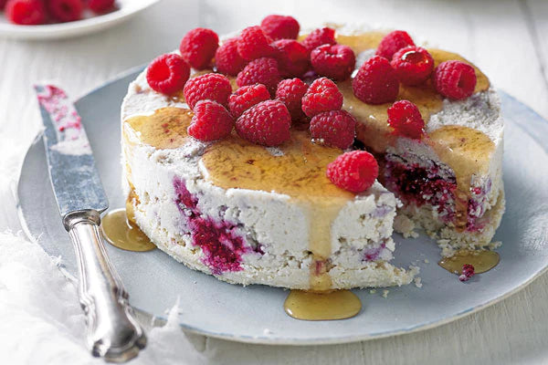 Cauliflower & Raspberry Cheesecake