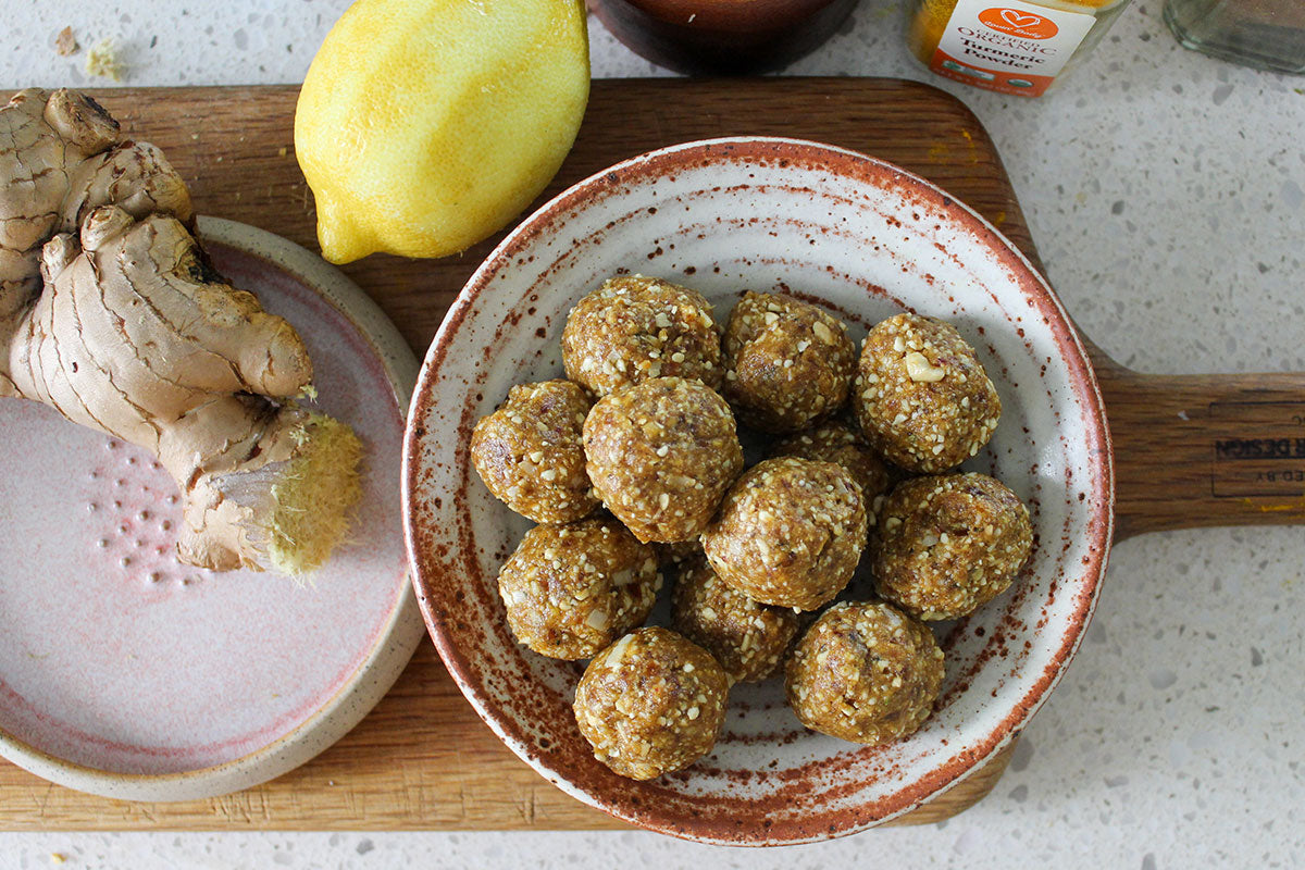 Ginger-Turmeric Energy Balls