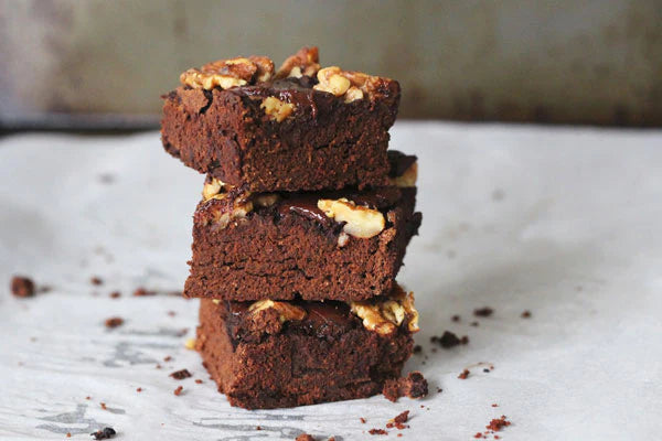 Gluten Free Pumpkin Walnut Brownies