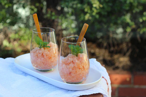 Pink Grapefruit, Apple & Mint Granita