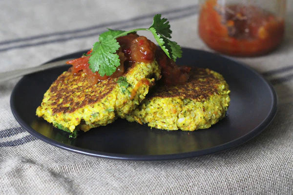 Mashed Vegetable & Quinoa Fritters - a leftovers delight!