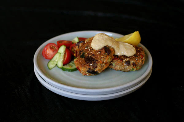 Mediterranean Inspired Salmon & Quinoa Fish Cakes