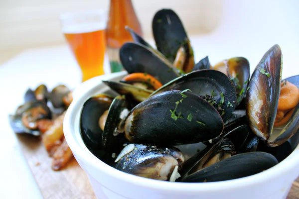 Creamy Garlic Mussels